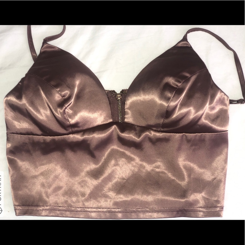 Pink Satin Top